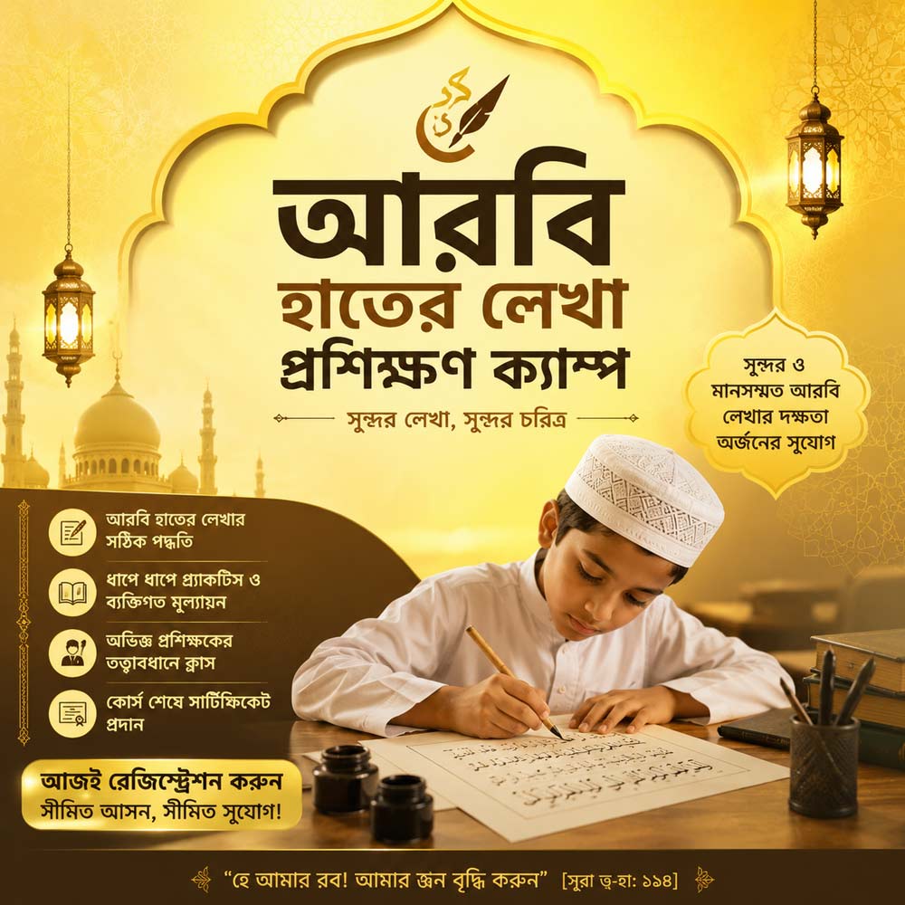 আরবি হাতের লেখা প্রশিক্ষণ ক্যাম্প